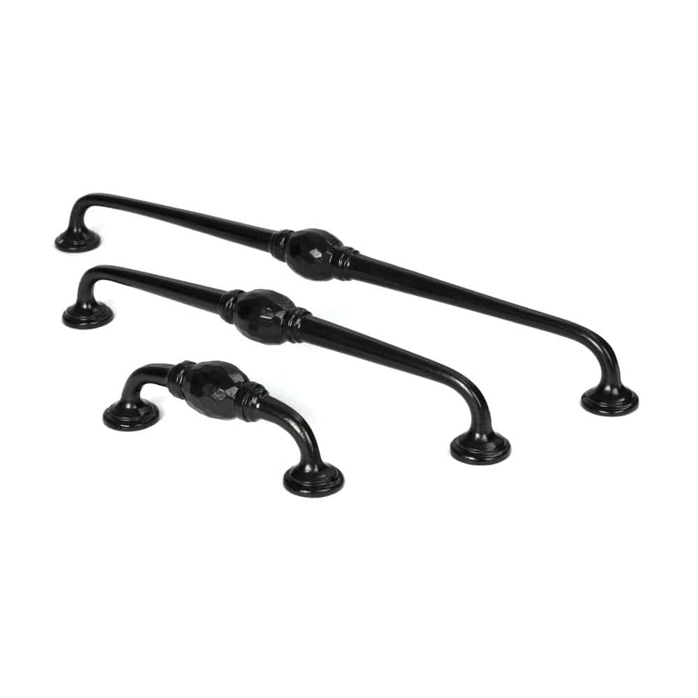 From The Anvil Door Furniture Black From The Anvil - Black 10" Hammered D Handle
