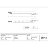 From The Anvil Window Furniture Black / 12"/300mm From The Anvil - Black 12" Brompton Stay
