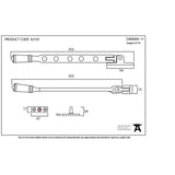 From The Anvil Window Furniture Black / 12"/300mm From The Anvil - Black 12" Regency Stay