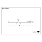 From The Anvil Window Furniture Black / 12"/300mm From The Anvil - Black 12" Sliding Stay