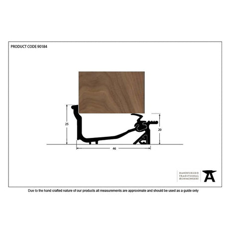 From The Anvil Accessories Black / Thresholds / 1219mm From The Anvil - Black 1219mm Macclex Lowline Sill
