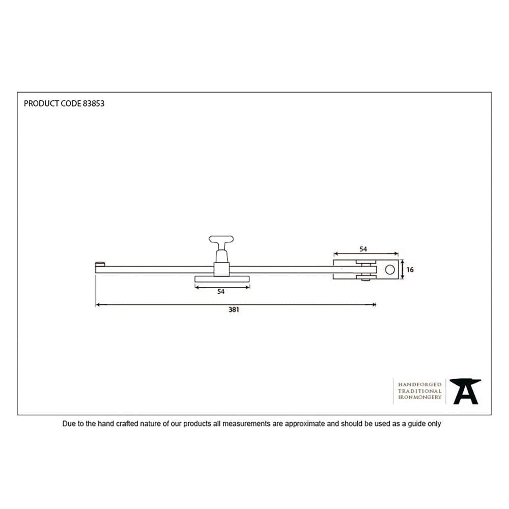 From The Anvil Window Furniture Black / 15"/380mm From The Anvil - Black 15" Sliding Stay