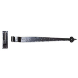 From The Anvil Hinges Black / Hook & Band Hinges / 4" x (102mm) From The Anvil - Black 24" Hook & Band Hinge - Cranked (pair)