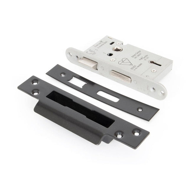From The Anvil Locks & Latches Black / 5 Lever Sashlocks / 2.5" / 65mm From The Anvil - Black 2Ã‚Â½" 5 Lever Heavy Duty BS Sash Lock