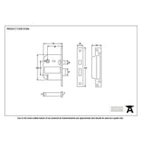From The Anvil Locks & Latches Black / 5 Lever Sashlocks / 3" / 76mm From The Anvil - Black 3" 5 Lever BS Sash Lock KA