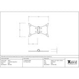 From The Anvil Hinges Black / Butterfly Hinges / 3" (76mm) From The Anvil - Black 3" Butterfly Hinge (pair)