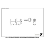 From The Anvil Locks & Latches Black / Euro Double Cylinders / 35 x 45mm From The Anvil - Black 35/45 6pin Euro Cylinder KA