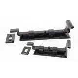 From The Anvil Accessories Black / Cranked Surface Bolts / 100mm / 4" From The Anvil - Black 4" Cranked Door Bolt