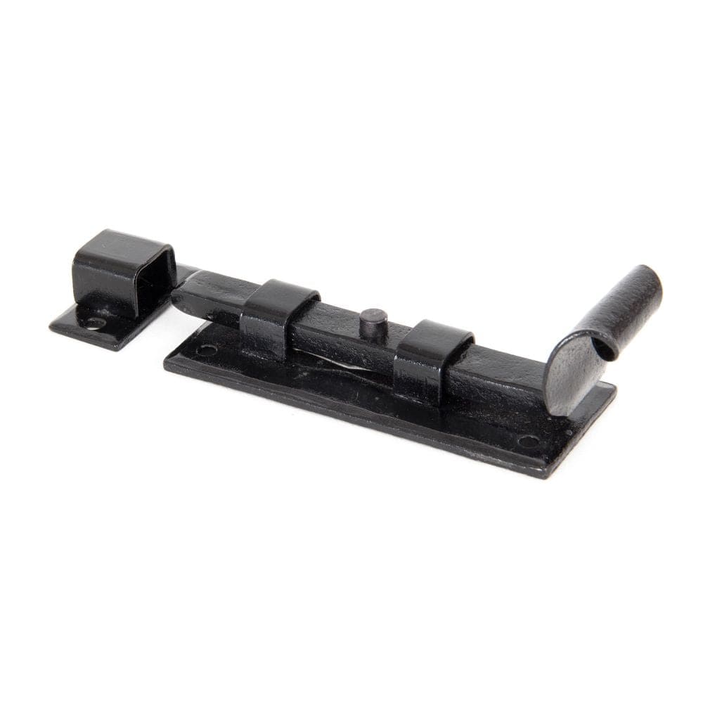 From The Anvil Accessories Black / Straight Surface Bolts / 100mm / 4" From The Anvil - Black 4" Straight Door Bolt