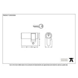 From The Anvil Locks & Latches Black / Euro Cylinders Single / 40 x 10mm From The Anvil - Black 40/10 6pin Single Cylinder