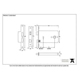 From The Anvil Locks & Latches Black / 5 Lever Sashlocks / 6" / 152mm From The Anvil - Black 6" Horizontal 5 Lever Sash Lock