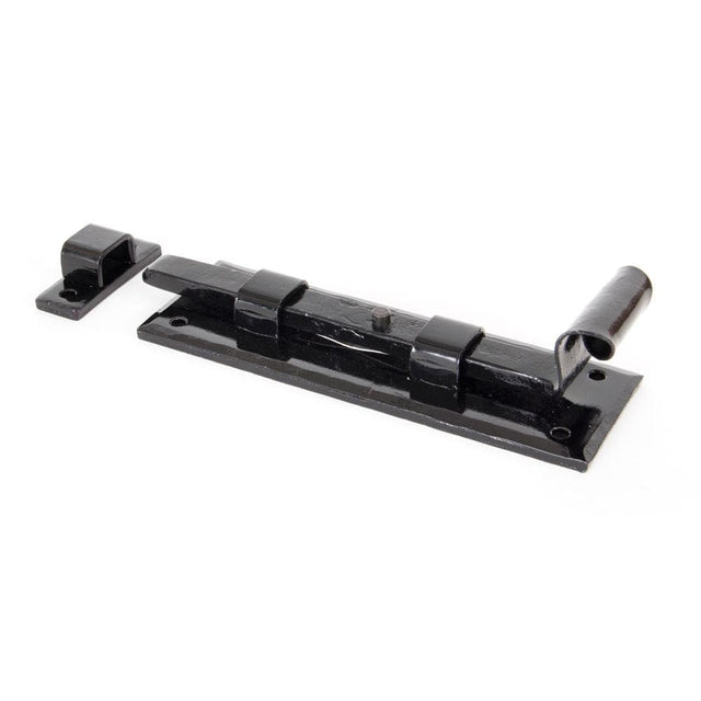 From The Anvil Accessories Black / Straight Surface Bolts / 150mm / 6" From The Anvil - Black 6" Straight Door Bolt