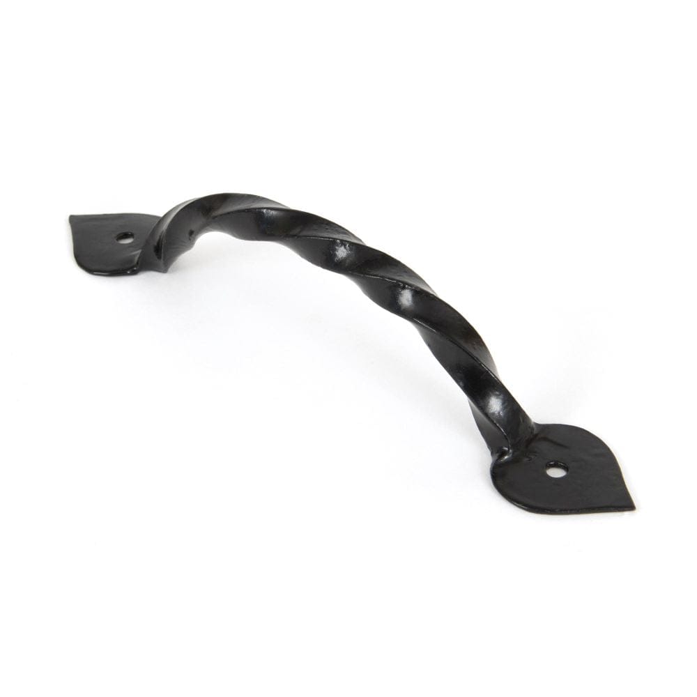 From The Anvil Cabinet Hardware Black / Cabinet Pull Handles From The Anvil - Black 7" Twist Pull Handle