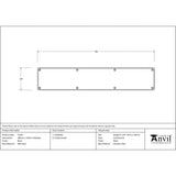 From The Anvil Door Furniture Black / Kick Plates / 780 x 150mm From The Anvil - Black 780mm x 150mm Kick Plate