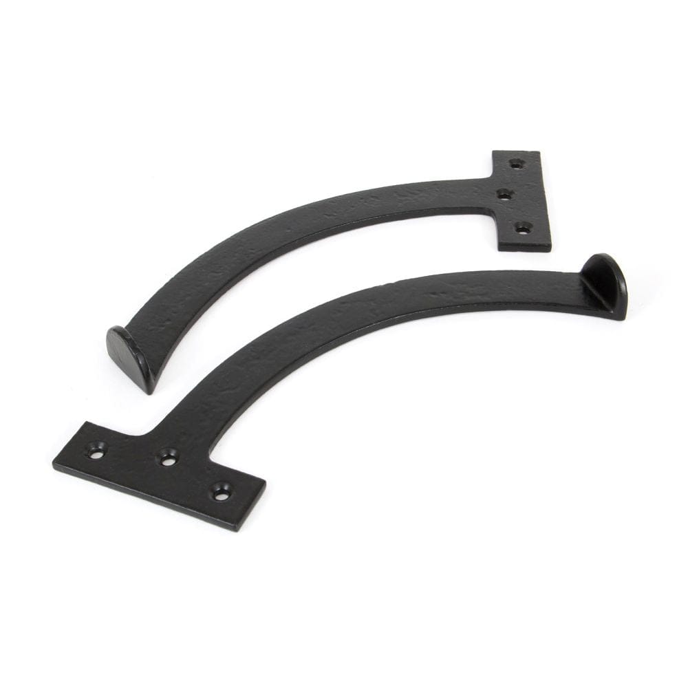 From The Anvil Window Furniture Black / Quadrant Arm Stay From The Anvil - Black 8.5" Quadrant Stay (Pair)