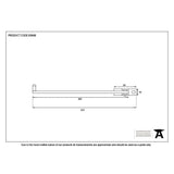 From The Anvil Window Furniture Black / Roller Arm Stay From The Anvil - Black 8" Roller Arm Stay