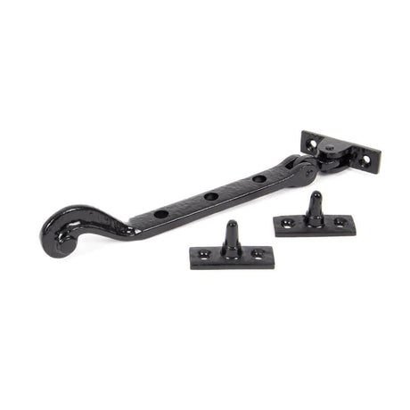 From The Anvil Window Furniture Black / 8"/200mm From The Anvil - Black 8" Rosehead Stay
