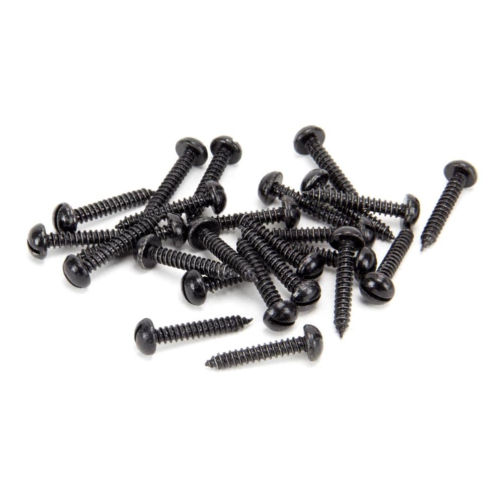 From The Anvil Accessories Black / Fixing Packs From The Anvil - Black 8 x 1" Round Head Screws (25)