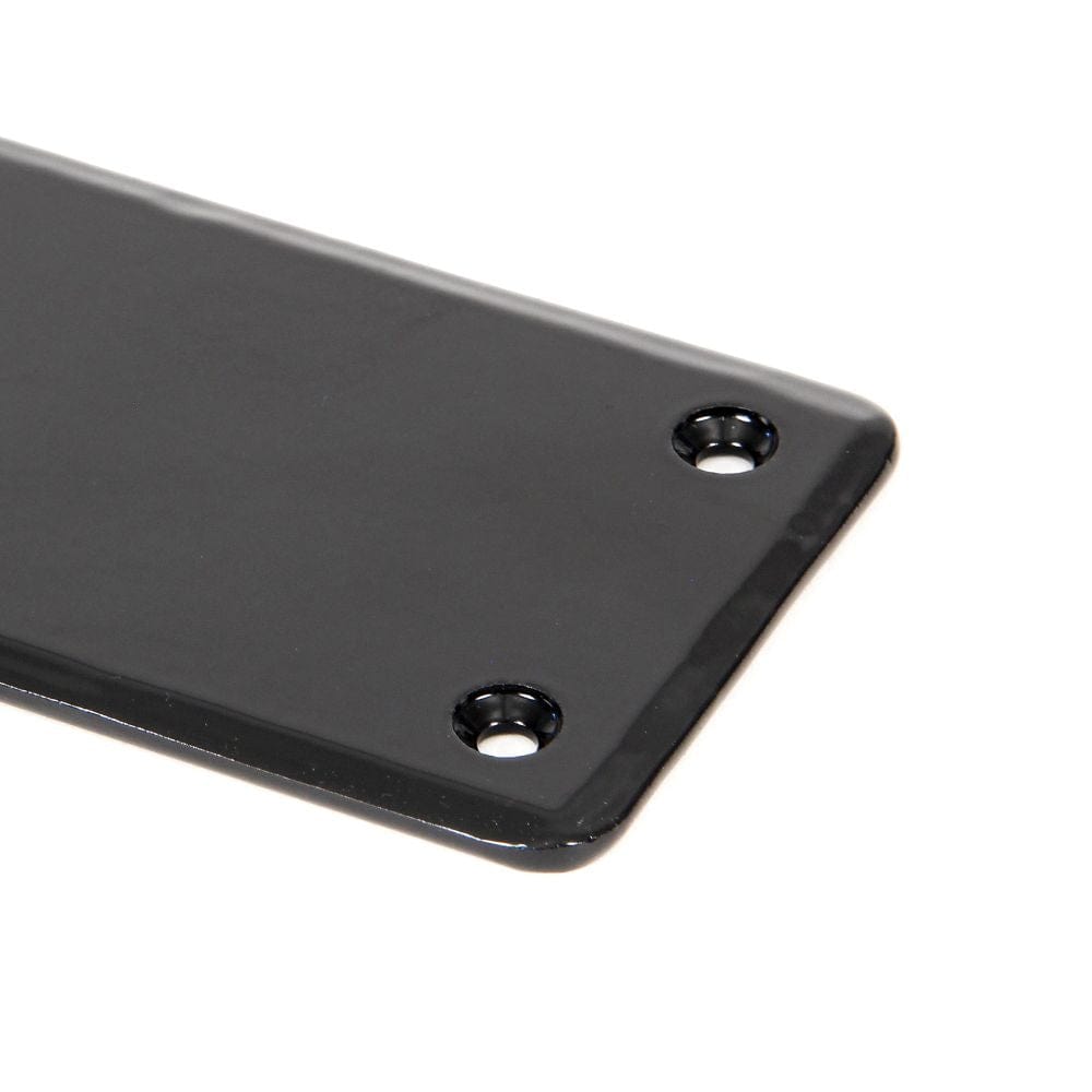 From The Anvil Door Furniture Black / Finger Plates / 800 x 66mm From The Anvil - Black 800mm Plain Fingerplate