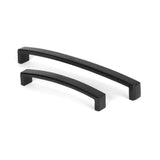 From The Anvil Cabinet Hardware Black / Cabinet Pull Handles From The Anvil - Black 8ÃƒÆ’Ã¢â‚¬Å¡Ãƒâ€šÃ‚Â¼" Ribbed Pull Handle