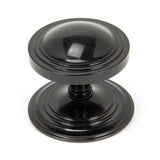 From The Anvil Door Furniture Black / Art Deco Centre Door Knob From The Anvil - Black Art Deco Centre Door Knob