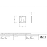 From The Anvil Door Furniture Black / Euro Profile Escutcheons From The Anvil - Black Avon Euro Escutcheon