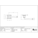 From The Anvil Door Furniture Black / Round Rose From The Anvil - Black Avon Lever on Rose Set Sprung