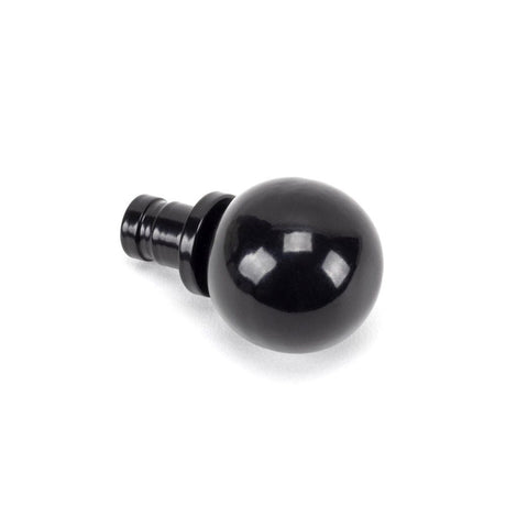 From The Anvil Accessories Black / Finials From The Anvil - Black Ball Curtain Finial (pair)