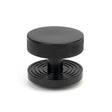 From The Anvil Door Furniture Black / Beehive Centre Door Knob From The Anvil - Black Brompton Centre Door Knob (Beehive)