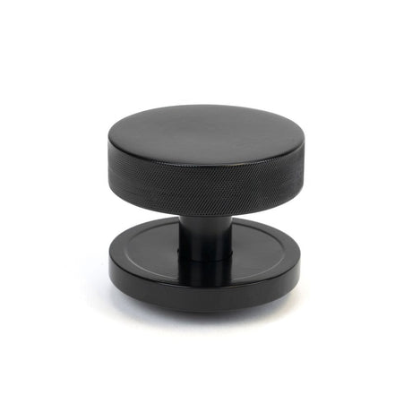 From The Anvil Door Furniture Black From The Anvil - Black Brompton Centre Door Knob (Plain)