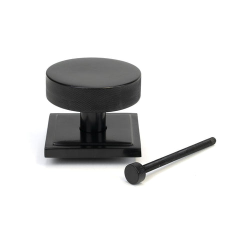 From The Anvil Door Furniture Black / Square Centre Door Knob From The Anvil - Black Brompton Centre Door Knob (Square)