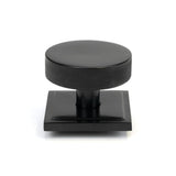From The Anvil Door Furniture Black / Square Centre Door Knob From The Anvil - Black Brompton Centre Door Knob (Square)