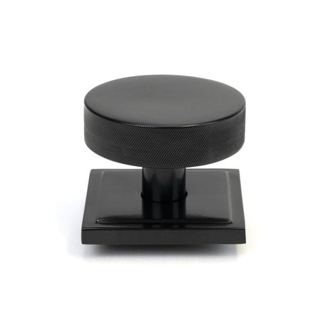 From The Anvil Door Furniture Black / Square Centre Door Knob From The Anvil - Black Brompton Centre Door Knob (Square)