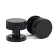 From The Anvil Door Furniture Black / Mortice/Rim Knobs From The Anvil - Black Brompton Mortice/Rim Knob Set (Art Deco)