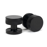 From The Anvil Door Furniture Black / Mortice/Rim Knobs From The Anvil - Black Brompton Mortice/Rim Knob Set (Beehive)