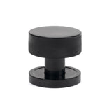 From The Anvil Door Furniture Black / Mortice/Rim Knobs From The Anvil - Black Brompton Mortice/Rim Knob Set (Plain)