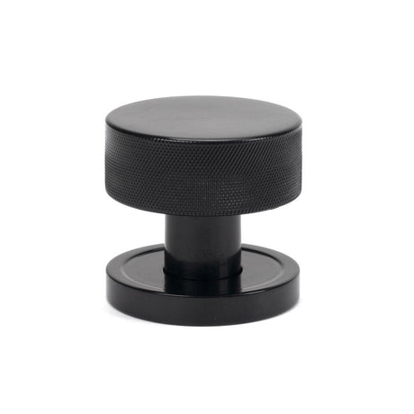 From The Anvil Door Furniture Black / Mortice/Rim Knobs From The Anvil - Black Brompton Mortice/Rim Knob Set (Plain)