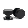 From The Anvil Door Furniture Black / Mortice/Rim Knobs From The Anvil - Black Brompton Mortice/Rim Knob Set (Plain)