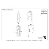 From The Anvil Cabinet Hardware Black / Cabinet Turn Catch From The Anvil - Black Cupboard Turn