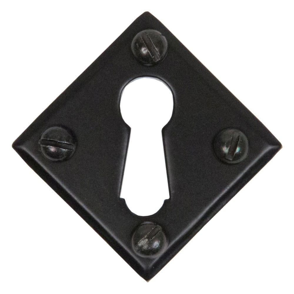 From The Anvil Door Furniture Black / Mortice Key Profile Escutcheons From The Anvil - Black Diamond Escutcheon