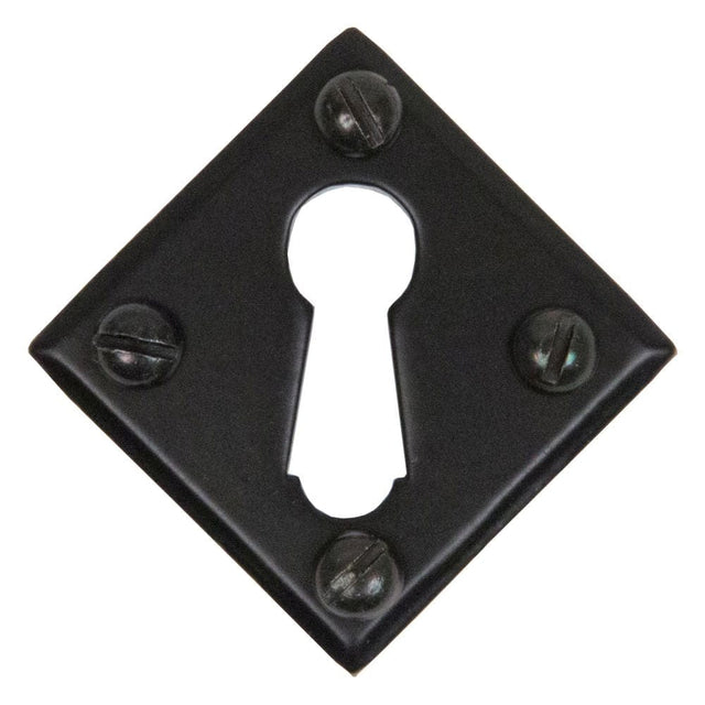 From The Anvil Door Furniture Black / Mortice Key Profile Escutcheons From The Anvil - Black Diamond Escutcheon