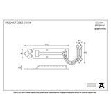 From The Anvil Door Furniture Black / Door Chains From The Anvil - Black Door Chain
