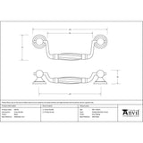 From The Anvil Cabinet Hardware Black / Cabinet Drop Pulls From The Anvil - Black Drop Handle