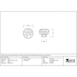 From The Anvil Cabinet Hardware Black / Cabinet Knobs / Large From The Anvil - Black Elan Cabinet Knob - Large