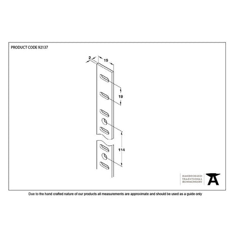 From The Anvil Accessories Black / Bookcase Strips From The Anvil - Black Flat Bookcase Strip 1.83m