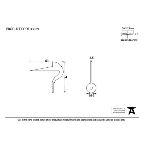 From The Anvil Accessories Black / Frame Keep From The Anvil - Black Frame Keep Pin