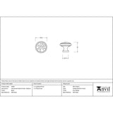 From The Anvil Cabinet Hardware Black / Cabinet Knobs / Medium From The Anvil - Black Hammered Cabinet Knob - Medium