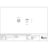 From The Anvil Cabinet Hardware Black / Cabinet Knobs / Small From The Anvil - Black Hammered Cabinet Knob - Small