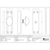 From The Anvil Accessories Black / Espagnolette Bolts From The Anvil - Black knob for Cremone Bolt
