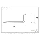 From The Anvil Accessories Black / L Hooks From The Anvil - Black L Hook - Large